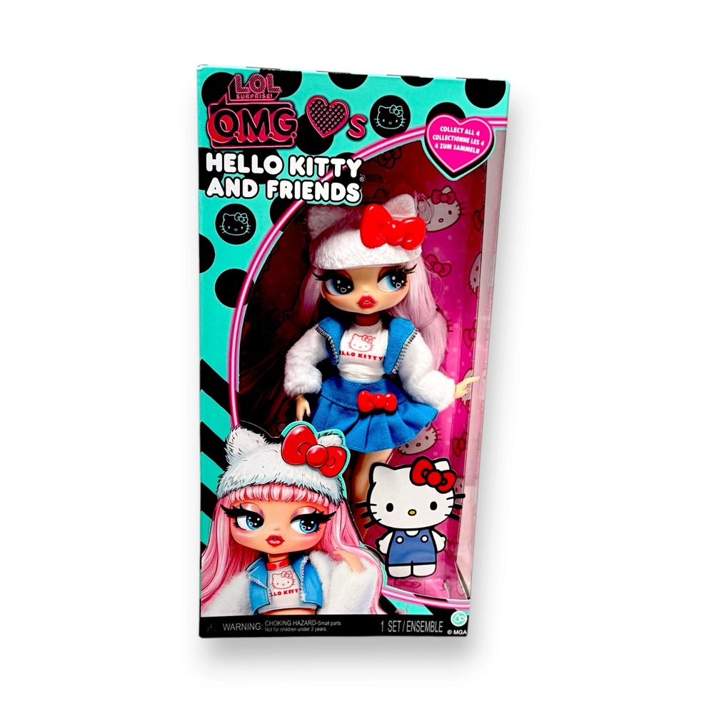 New LOL Surprise OMG Hello Kitty and Friends Doll Pink Blue 249870EUC